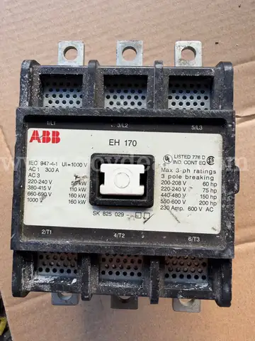ABB Contactor EH 170 EH170C-1 230-300A 200hp Max 600V 3P No Coil Used *WILL SHIP*