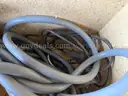 LOT OF ASSORTED SPOOLS OF WIRES AND CABLES