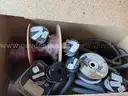 LOT OF ASSORTED SPOOLS OF WIRES AND CABLES