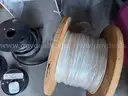 LOT OF ASSORTED SPOOLS OF WIRES AND CABLES