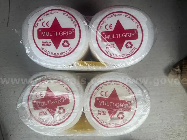 LOT OF 2 PACK HEAD IMMOBILIZER MULTI-GRIP BY ITEC MFG NEW IN PACK