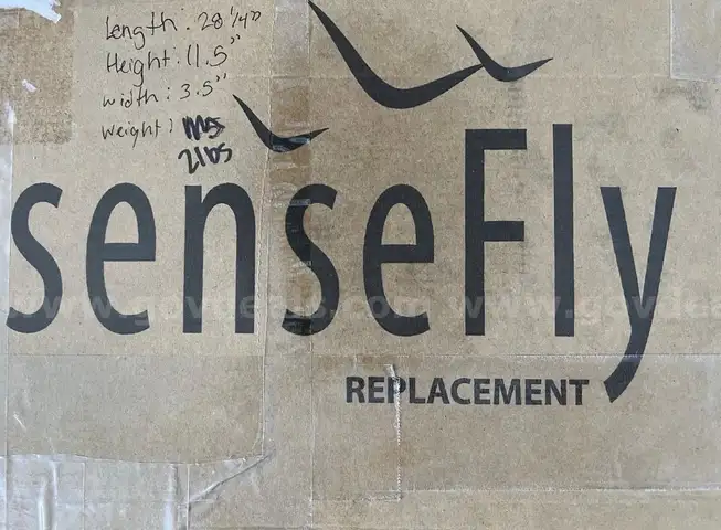 LOT OF 3 SenseFly Ebee Plus series (Plus SQ) surveying drone wings. New in box.