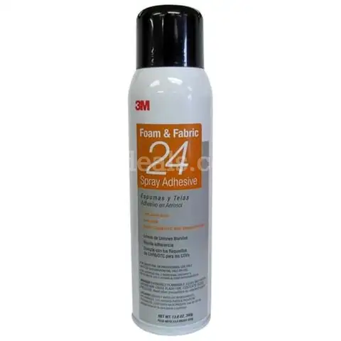 3M Foam & Fabric Spray Adhesive 24, Orange, 16 fl oz Can (Net Wt 13.8 oz) NEW