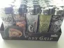 BOX OF 40 REUSABLE NEON GAS LIGHTERS EASY GRIP Lighter -Tattoo Classic FULL SIZE Large,NEW