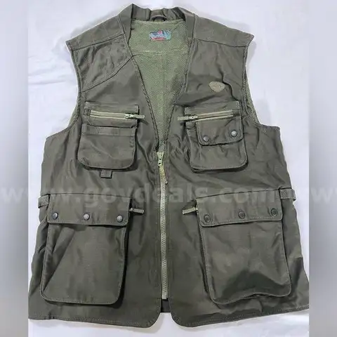 MILITARY Utility Vest MADE FOR US TROOPS "MILE DRAGIC" Green BIG SIZE XXXL NEW