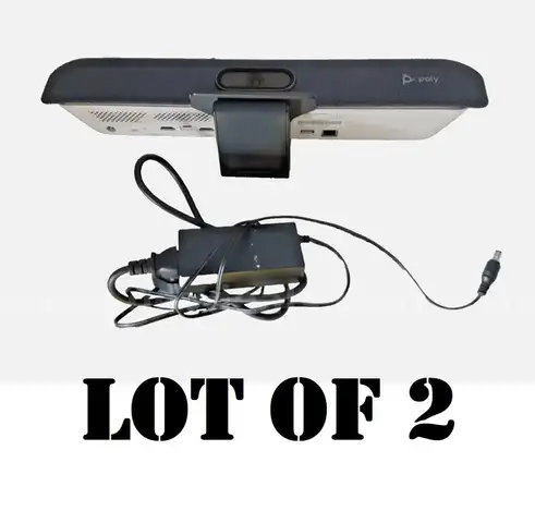 Lot of 2 - Polycom Poly Studio X30 Video Bar All-in-One 4K Conferencing Camera System