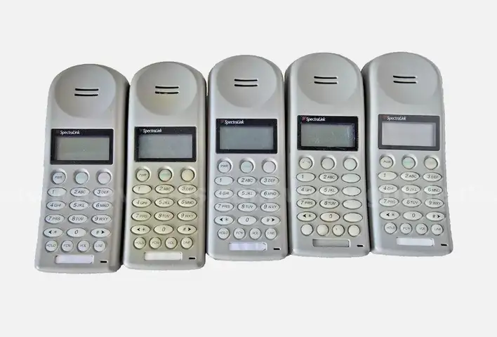 Lot of 5 - Spectralink Polycom PTB450 Handset Wireless VoIP Phone