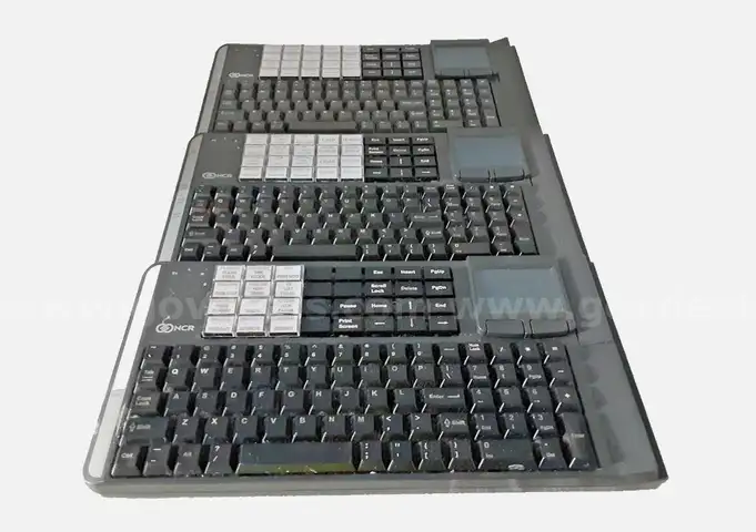 Lot of 3 - NCR 5932-6670-9090 USB Compact Alphanumeric Keyboard Keyboard