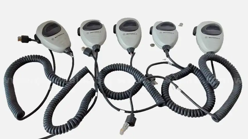 Lot of 5 - Motorola HMN4069B Two-Way Mobile Radio Palm PTT Microphone