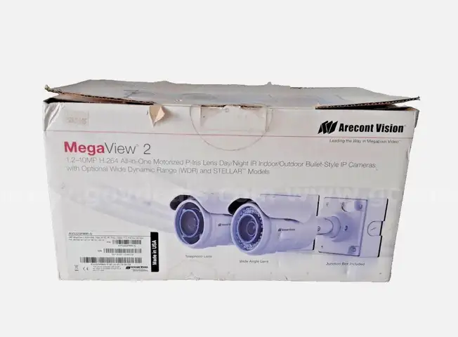 Arecont Vision AV5225PMIR-S MegaView 2 5MP Indoor/Outdoor IR Bullet IP Camera