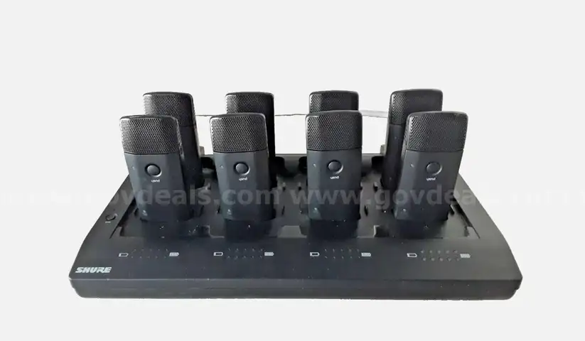 Shure MXWNCS8 8-Port Networked Charging Station With 8x MXW6/C Z10 Microphone Mic