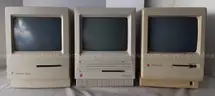 Lot of 3 - Rare Vintage 1980s / 1991 Apple Macintosh Retro Desktop Computer PC - Classic / SE / Plus