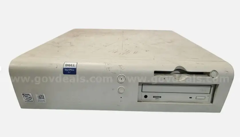 Rare Vintage Dell Optiplex GS+ DC8 Intel Pentium Retro Desktop Computer PC