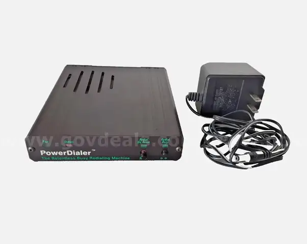 Vintage PowerDialer PD-1 Auto Redialing Machine with Power Adapter