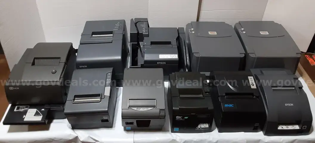 Lot of 10 - POS Receipt & Label Printer - Epson / NCR / KROY / Star Micronics / SNBC