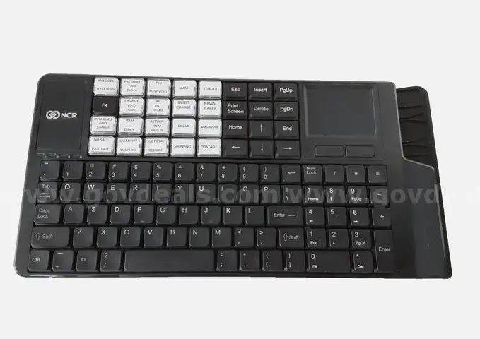 NCR 6932-6012-9090 RealPOS Compact Alpha USB Keyboard with GlidePad