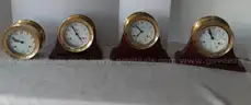 LOT of 4 - RARE Weems & Plath Atlantis 8-Day Wind Ship's Bell Clock