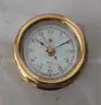 RARE Bey-Berk International Brass Clock SQ532 Round Ancient Marina Quartz Clock