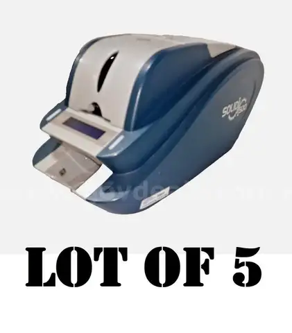 Lot of 5 - IDP Solid 500S Digital Single-Sided Colour ID Badge Card Printer 500
