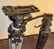 Lot of 2 - Professional camera Tripod Manfrotto Bogen 3066 and Pro Video 501HDV