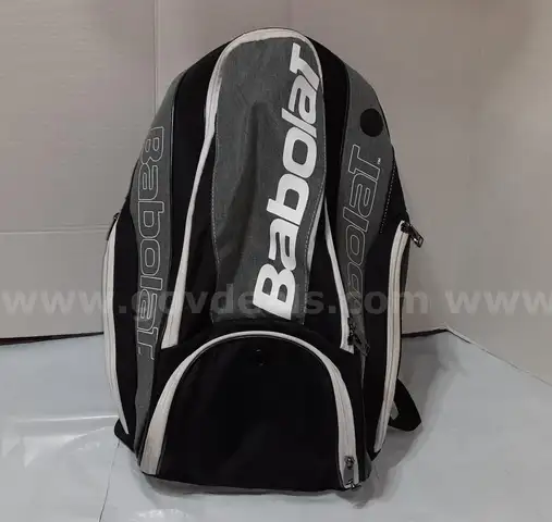 New Original Babolat Pure Grey / Black Backpack Tennis Racquetball Badminton Pickle Ball Bag