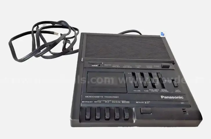 Vintage Panasonic RR-930 Mobile Microcassette Transcriber/Recorder