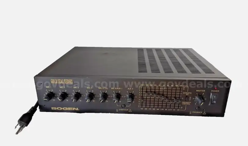 Bogen GS150D 4 Mic XLR Gold Seal Series D Public Address Amplifier