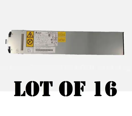 Lot of 16 - IBM Delta BPS1720 1722-Watts 80 Plus Platinum Switching Power Supply Power8 Server PSU