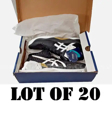 Lot of 20 - Authentic Asics Sky Elite FF MT 1051A032-001 Men's Size 14 Black Athletic Sneaker Shoes Original Genuine