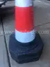 28 in.  PVC Reflective Traffic Safety Cones with Black Base (5-Pack)