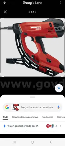 Hilti GX 3 Gas-Actuated Fastening Tool ,  BRAND NEW NAIL NIDDLE AND GAS BOTTLE   (IS NOT WORKING)