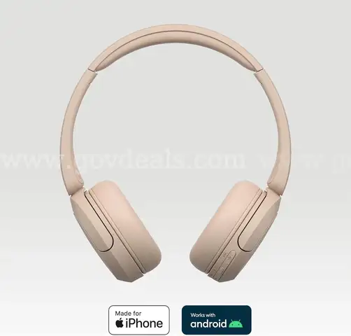 SONY WIRELESS HEAD PHONE BEIGE