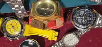WATCHES (14 pcs)  MULTIPLE BRAND NAME COLLECTION  ( VERY GOOD SEAL) (FREE SHIPPING)
