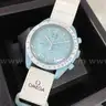 Watch OMEGA X MoonSwatch SWATCH Mission to Uranus BLUE WHITE (NO RESERVE)