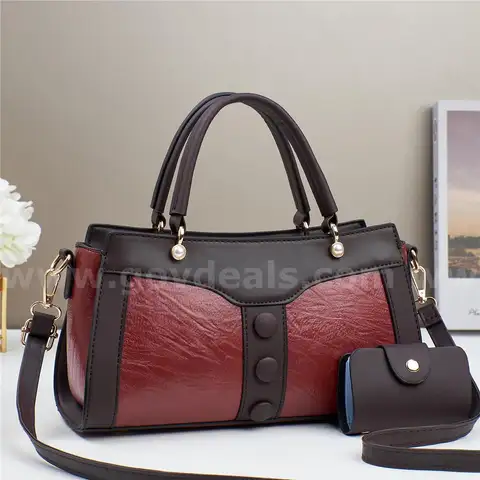Women'S Medium Pu Leather Solid Color Vintage Style