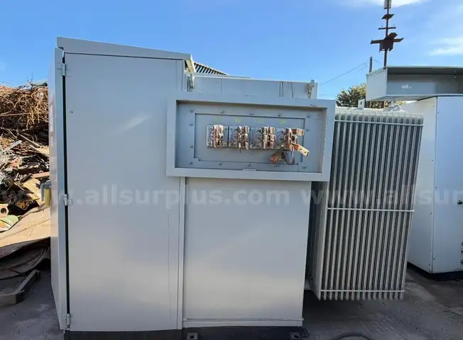 Transformer, Step Down, 2,600 RIVA, HV 34,500V, LV 416Y/240, 3PH, 60HZ, Used, Qty 1