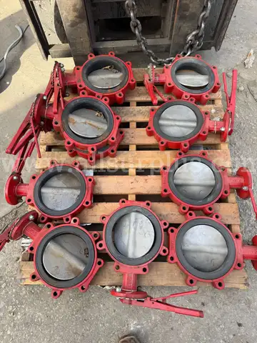 Valves, Check & Butterfly, 8in thru 12in & Cylinders, Various Sizes, Qty 131