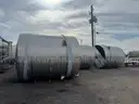 Stainless Mixing Tank, 10’ Dia 12’ Tall, w/ Lids, Qty 8