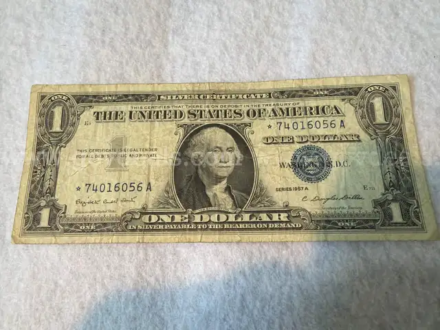 RARE STAR NOTE SILVER CERTIFICATE DOLLAR BILL - SHIPPING ONLY,  OR