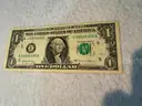 3 digit serial number $1 bill 00000335