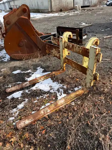 Wheel loader forks with quick coupler JCB BRAND