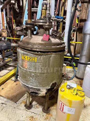 50 Gallon Alloy Fabricators Stainless Steel Jacketed Pressure Tank