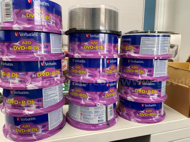 Lot of 14 Verbatim AZO 8x DVD+R DL Double Layer Recordable Disc 30-Packs