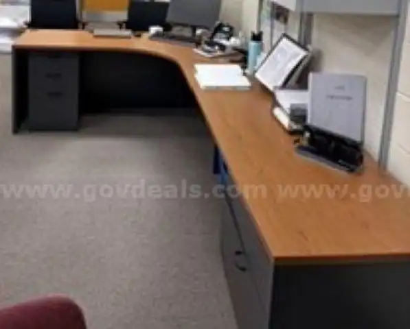 L Shaped Desk - Wood