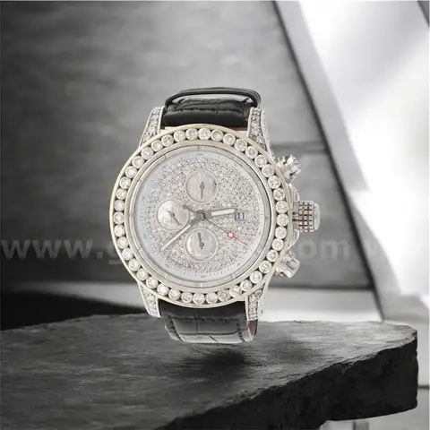 BREITLING SUPER AVENGER WATCH 10.5 cttw DIAMONDS