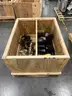 Crate of Foot Pedals and Regulators