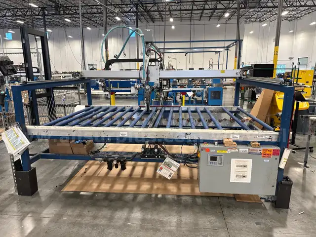 Erdman Automation Corp. Window mdl. H7296RB Hand Assisted Glazing Station