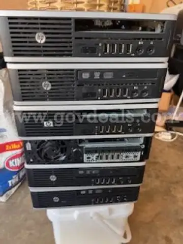 Lot of 6 HP Compaq 8000 Elite Ultra Small Form Factor Desktop PC