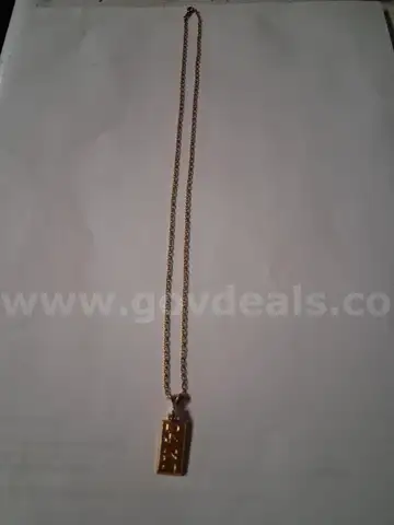 24k gold necklace/bar