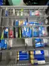 2 ea. Lista Tool Storage Cabinet With Tungsten Carbide Inserts And Assorted Cutting Tools